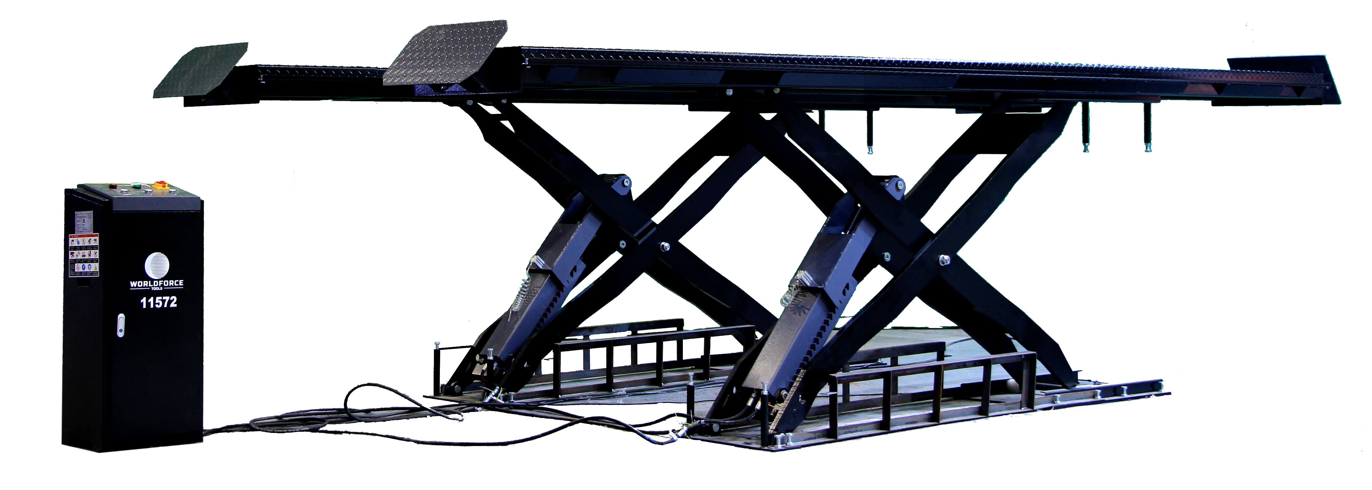 Worldforce 5.5 Ton Makaslı Lift Hidrolik Sistem Tam Otomatik Ağır Vasıta 380V 3,2KW Oto Lift