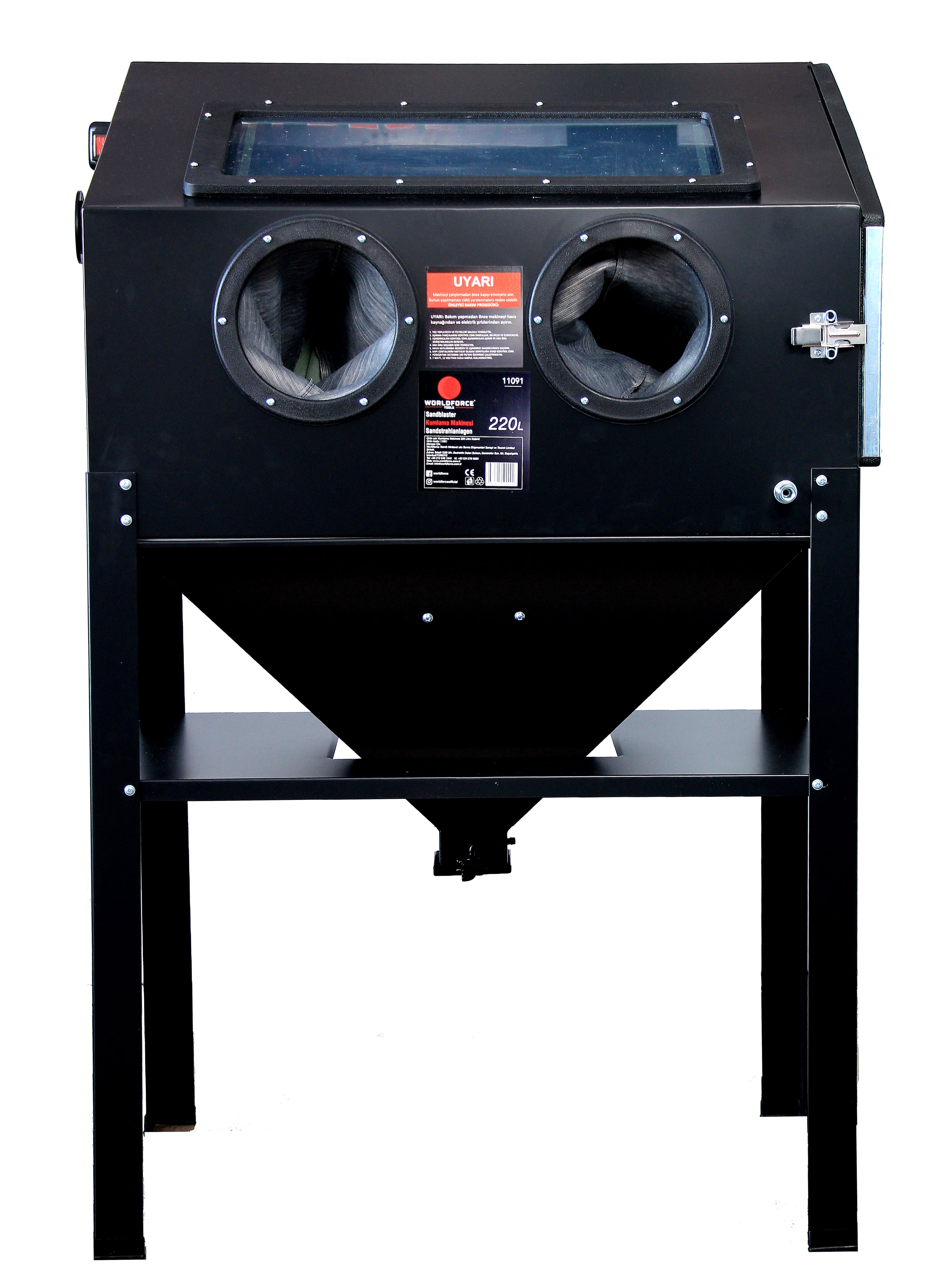 Worldforce Kumlama Makinesi Ful Set 220 Litre 90x45x45