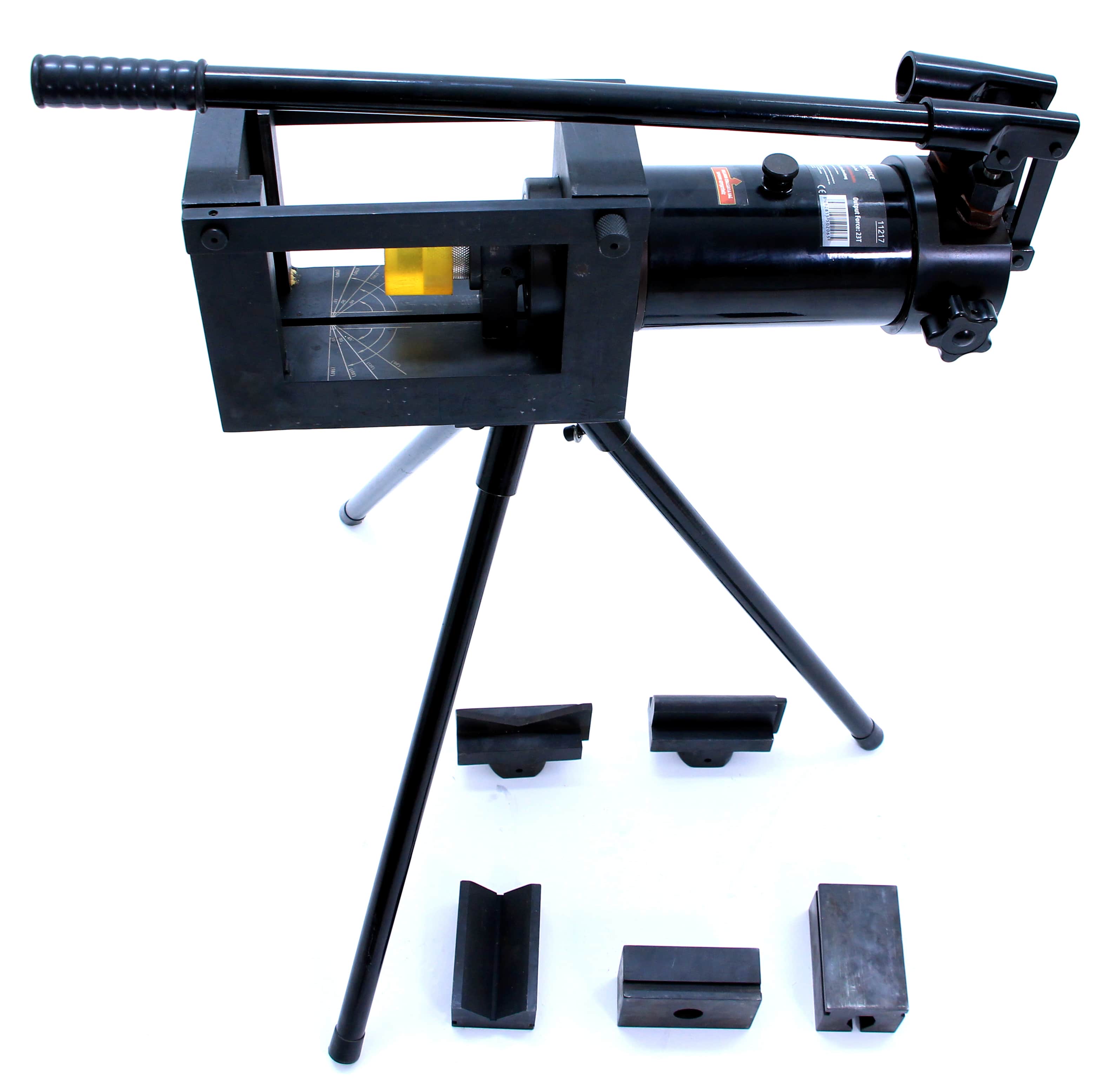 Worldforce 23 Ton 120 mm Hidrolik Bara Kesme Ve Bükme Ve Delme Aleti 3'ü Bir Arada Profesyonel