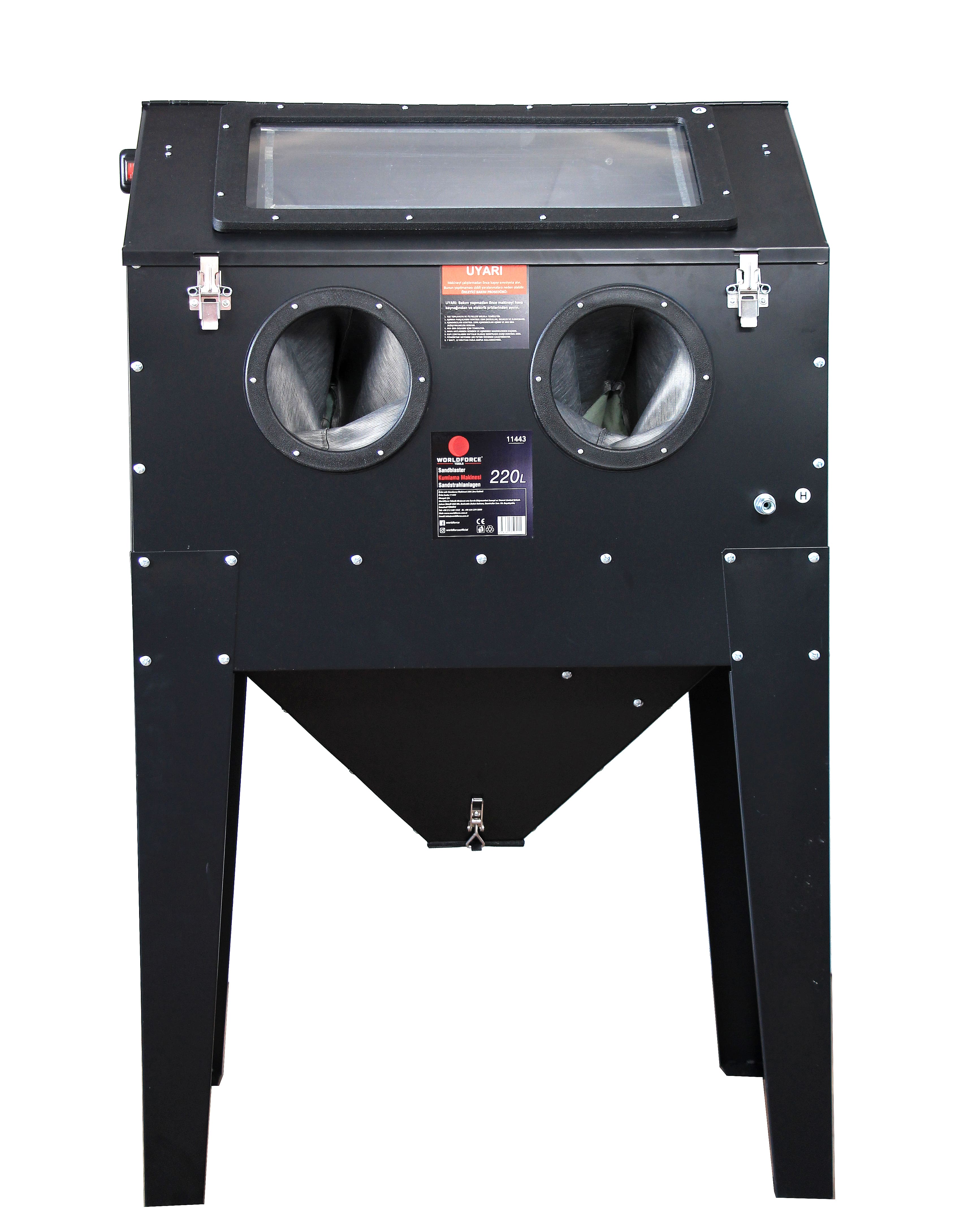 Worldforce 220 Litre Ful Set Kumlama Makinesi Kabinli Kumlama