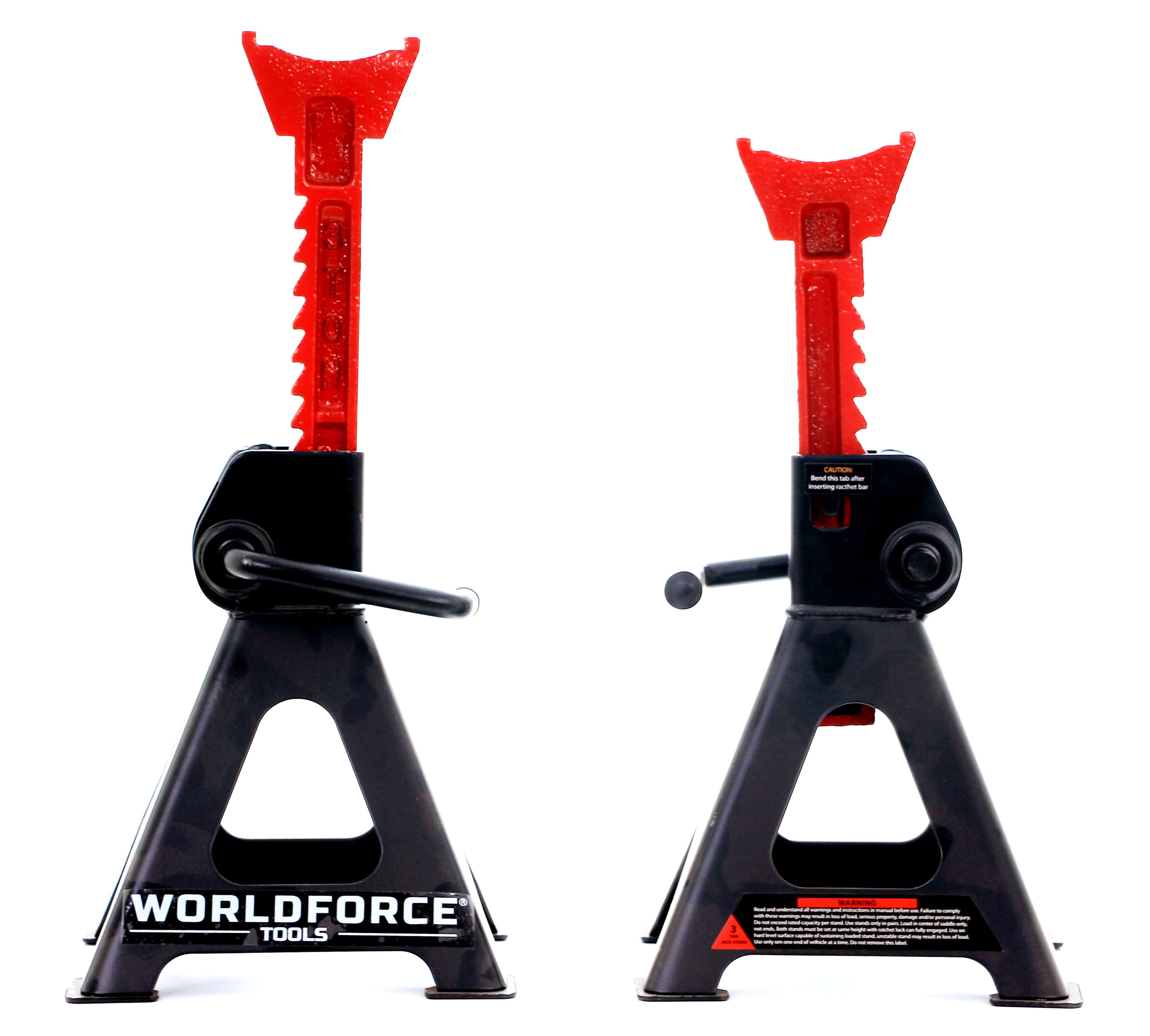 WORLDFORCE TOOLS 3 Ton 4 Ayaklı Kriko Standı Araba Araç Sehpası 2 Adet